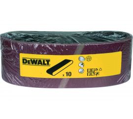 Лента шлифовальная (10 шт; 64х356 мм; 80G) DEWALT DT3667 