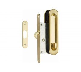 Ручки-купе с замком Вантаж матовое золото SDL-05SB 