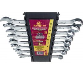Набор комбинированных ключей KINGTUL 8пр. в пласт. держателе 3641 KT-3008MP 
