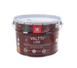 Антисептик TIKKURILA VALTTI LOG специальный для бревен, атмосферостойкий, бесцветный 9л 700010347 