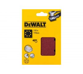 Лист шлифовальный перфорированный (25 шт; 115х115 мм; 60G) DEWALT DT3031 