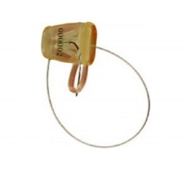 Пластиковая номерная пломба c проволокой Пломба.Ру Цвет желтый 100 шт. в упаковке КПП-2-2205 