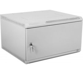 Телекоммуникационный настенный шкаф ЦМО, 19, 9U, дверь металл, разборный, серый ШРН-Э-9.350.1 