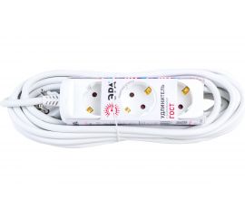 Электрический удлинитель ЭРА U3e10m3x1,5 с заземлением 3 розетки 10м ПВС 3x1,5мм2 16А Б0044035 