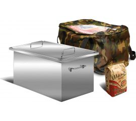 Ольховый Дым Коптильня из нерж.стали 2.0мм AISI 430 Профи КП-19 