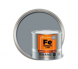 Грунт-эмаль по ржавчине 3 в 1 ЯРОСЛАВСКИЕ КРАСКИ FERRUM LAB (гладкая; светло-серая RAL 7040) 213351 