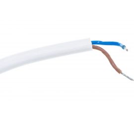 Шнур DORI ПВС 2х0,75 с вилкой 1,5 м белый 41436 