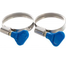 Хомут-бабочка ЕВРОПАРТНЕР 30-45, нержав. сталь, 2 шт. G1 0818 