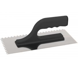 Зубчатая кельма Master Color 6x6 нержавеющая сталь пластиковая ручка 270x130 мм 30-2042 