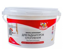 Акриловая эмаль для радиаторов отопления OLECOLOR 2.5 кг 4300005664 