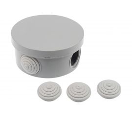 Распаячная коробка REXANT ОУ, D 85х40мм, IP54 УПр 85/40.1.3 28-3009 