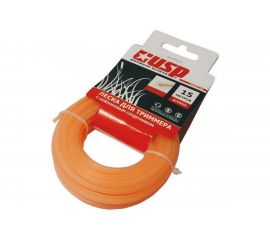 Леска для триммера (15 м, квадрат, 2.4 мм) с нейлоновым сердечником USP 78155 