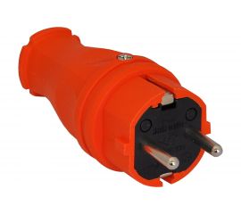 Силовая прямая вилка TP Electric каучук оранжевый 16A, 240В, IP44 3101-301-2300 