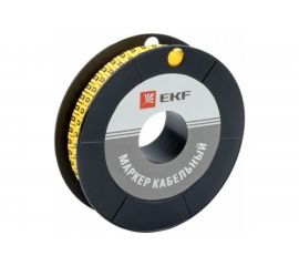Кабельный маркер EKF 6,0 мм2, B, 350 шт, ЕС-3, PROxima SQ plc-KM-6-B 