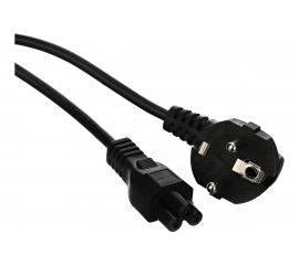 Кабель питания AOpen/Qust для ноутбуков 3-pin угловая Евровилка VDE 3G*0.5mm2 Aopen ACE022-1.8M 