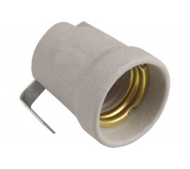 Патрон Uniel ULH-E27P-Ceramic, керамический, с держателем, Цоколь Е27 11023 