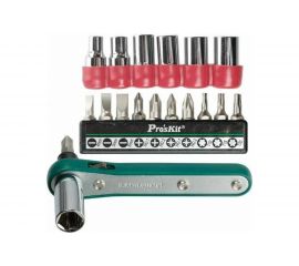 Ключ-отвертка с 17 насадками ProsKit 1PK-202A 00155551 