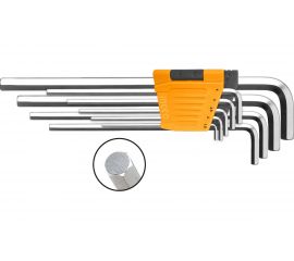 Набор шестигранников INGCO HEX Long 1,5-10мм. INDUSTRIAL HHK11091 