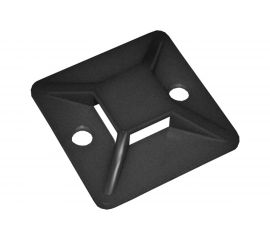 Самоклеящаяся площадка под хомуты IEK 30x30 черная 100 шт. UHP31-30-100 