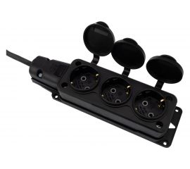 Силовой удлинитель REXANT КГ 3х1.5, 20 м, 3 розетки, морозостойкий, с/з, 16 А IP44 Россия 11-7075 