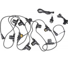 Гирлянда Белт-лайт Uniel, UDL-K121, 10/E27/5M, 5C, IP65, BLACK, BELT-LIGHT, шаг 50см UL-00007150 