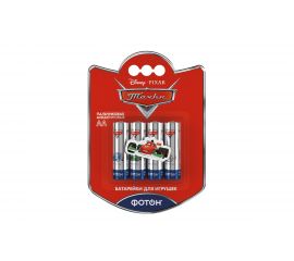 Элемент питания ФОТОН LR6 ВP4, Disney Тачки + наклейка 22852 