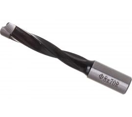 Сверло присадочное усиленное "глухое" (8x70 мм; S=10x20 мм; RH) ROTIS 412.0870R 