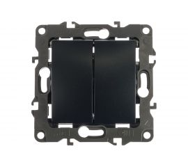 Двойной выключатель ЭРА 12100405 10АХ250В, IP20, без монтажных лапок, 2 Б0014655 