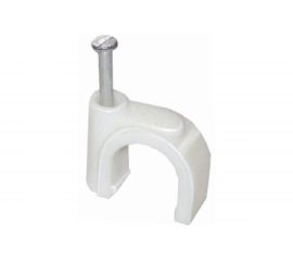 Круглая пластиковая скоба 6мм, 50шт TDM SQ0514-0013 