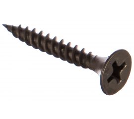 Саморез Качественный КРЕПЕЖ 3.5x25 мм, потай, частая резьба, оксид, 270 шт 0200391 КЧ 