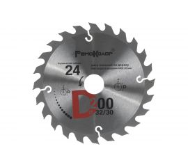 Диск пильный по дереву (200x32/30 мм; 24T) РемоКолор 74-1-200 