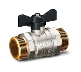 Шаровой кран LD Pride латунный, наружная/наружная резьба, ручка-бабочка, 3/4"" 47.20.Н-Н.Б 