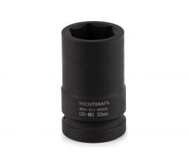 Головка торцевая ударная глубокая 6-гранная (32 мм; 1"") WIEDERKRAFT WDK-711-8032L 