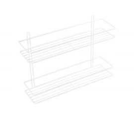 Прямая полка FIXSEN двухэтажная, белая FX-730W-2 