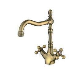 Смеситель для кухонной мойки Haiba латунь, с высоким поворотным изливом, бронза HB4419-4 