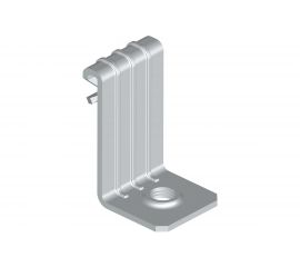 Вертикальный балочный зажим УМС 1-5 мм с отгибом и резьбой М8 30 шт. VBZ-1-5-M8-G 