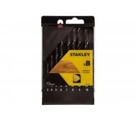 Набор спиральных сверл по дереву 3-4-5-6-7-8-9-10 мм Stanley STA56006 
