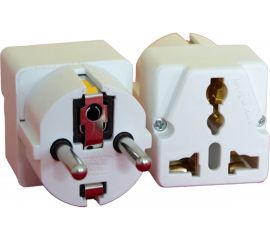 Универсальный адаптер переходник AY-KA 16А, белый 7714200 