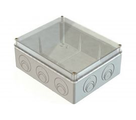 Распаячная коробка с прозрачной крышкой ОП 240х195х90мм, IP55, кабельные ввода d28-3 шт, d37-2 шт, TDM SQ1401-1276 