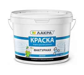 Фактурная краска Лакра белая, 18 кг 90001703281 