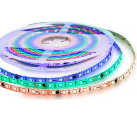 Комплект адресной ленты Apeyron 24В, 14,4Вт/м, smd5050, 60д/м, IP65, подложка 10мм (белая), 10м, RGB/ 10-100 