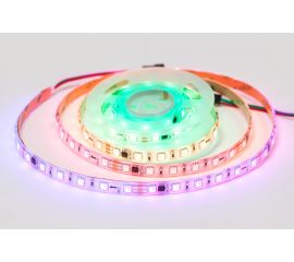 Комплект адресной ленты Apeyron 24В, 14,4Вт/м, smd5050, 60д/м, IP65, подложка 10мм (белая), 2м, RGB 10-95 