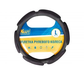 Оплетка KRAFT 6 спонжей, черная, 40 см / L KT 800326 