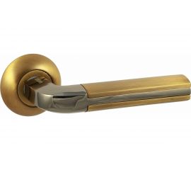 Ручка дверная ЦАМ кофе/черный никель Вантаж V96ACF/BN 