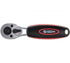 Трещётка ABTOMTOOL РROFFI 1/4+3/8, 72 зуб, 140мм, mini, CrV 54470 