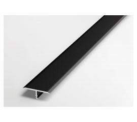 Порог прямой т-образный алюминиевый ЛУКА (5 шт, 26 мм, 2,7 м, порошковое покрытие, Черный) УТ000038795 