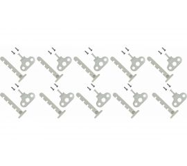 Оконный ограничитель для ПВХ Левша белый, 10 шт. У1-56410.Б 