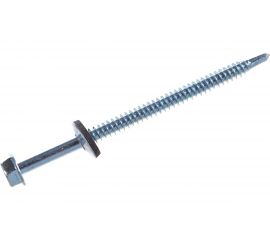 Саморезы Зубр для крепления кровельных материалов к металлическим конструкциям, оцинкованные, 6,3x100 мм, 500шт 4-300310-63-100 