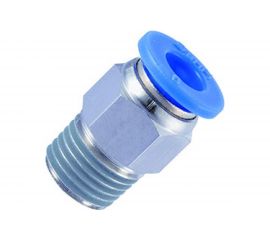 Фитинг цанговый прямой с наружной резьбой 1/2M для трубки диаметром 6 мм SHPI PC 06-R04 