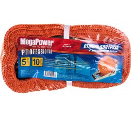 Стяжка для груза с храповиком MEGAPOWER 5000кг, лента 10м х 50мм M-73510S 